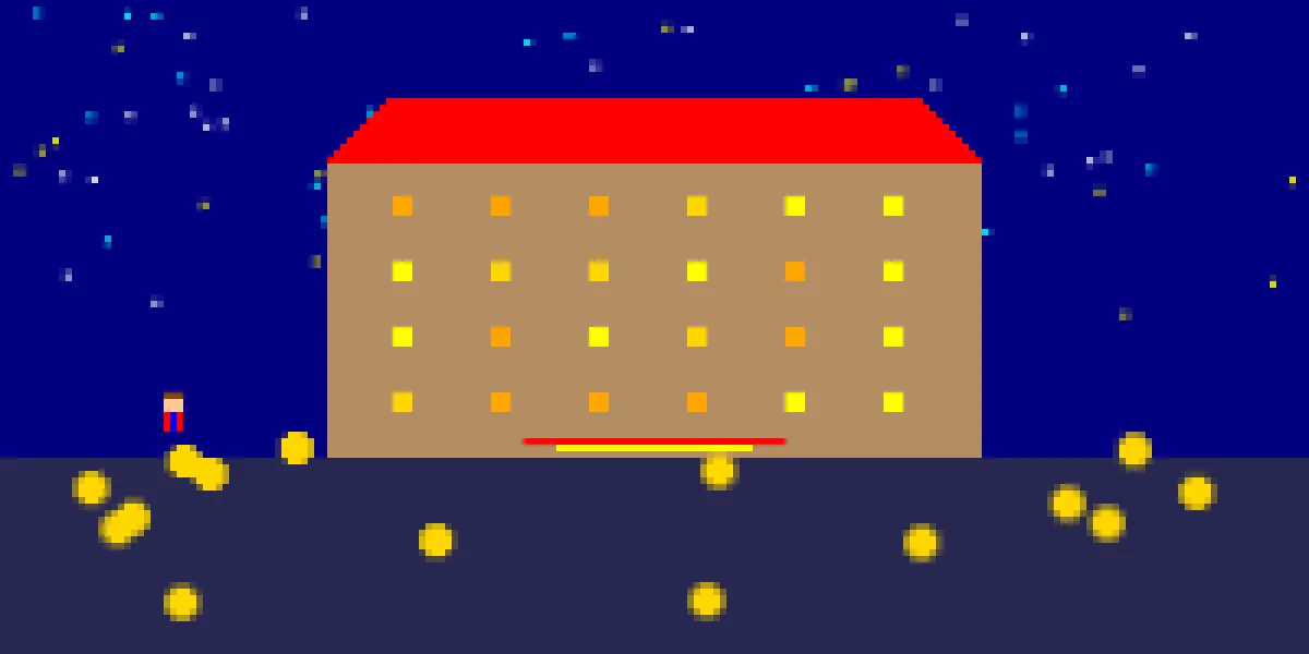 德州扑克像素风格澳门赌场全景