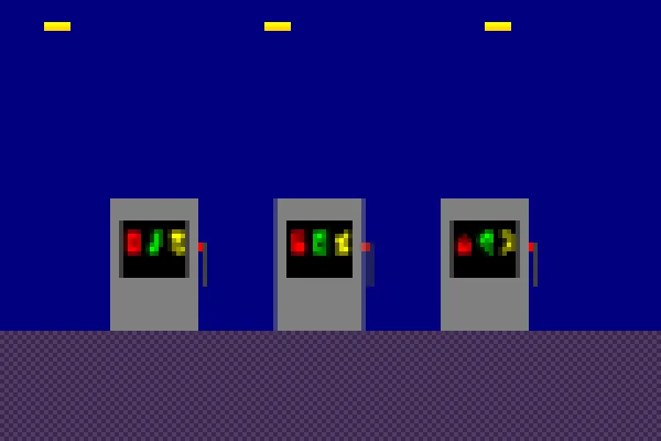 德州扑克像素老虎机游戏界面